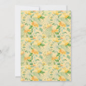 Sweet Peach Rozen Floral 80th Kaart (Achterkant)