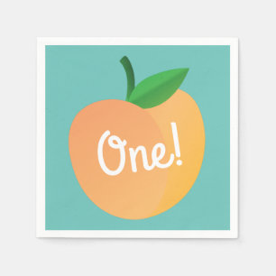 Sweet Peach verjaardagsfeestje Servet