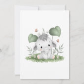 Sweet Peanut op de weg Neutraal Baby shower Kaart (Achterkant)