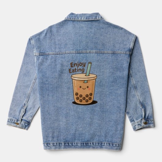 Sweet Pearl Charm Denim Jacket (Achterkant)