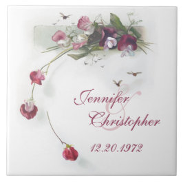  Sweet Peas Anniversary tegel Tegeltje