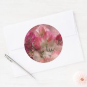 Sweet Peas Art Magnet Ronde Sticker (Envelop)