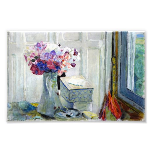 Sweet Peas, Bonnard Foto Afdruk (Voorkant)