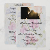 SWEET PEAS  BRUILOFT UITNODIGING (Voorkant / Achterkant)