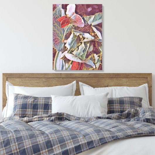 SWEET PEAS CANVAS AFDRUK (Insitu (Slaapkamer))