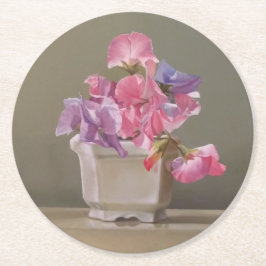Sweet Peas Coaster Ronde Kartonnen Onderzetter