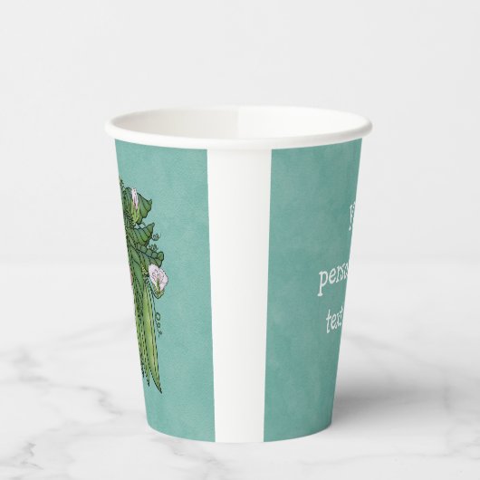 Sweet Peas Etnische Garden Met Baby shower gewaard Papieren Bekers (Links)