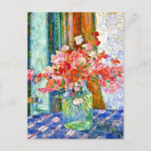 Sweet Peas Glass Jar Théo van Rysselberghe Briefkaart (Voorkant)