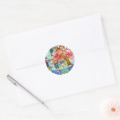 Sweet Peas in een Mason Jar Ronde Sticker (Envelop)
