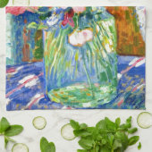 Sweet Peas Jar Theo van Rysselberghe Theedoek (Gevouwen)