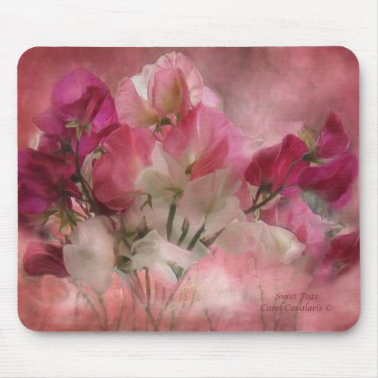 Sweet Peas Mousepad Muismat (Voorkant)