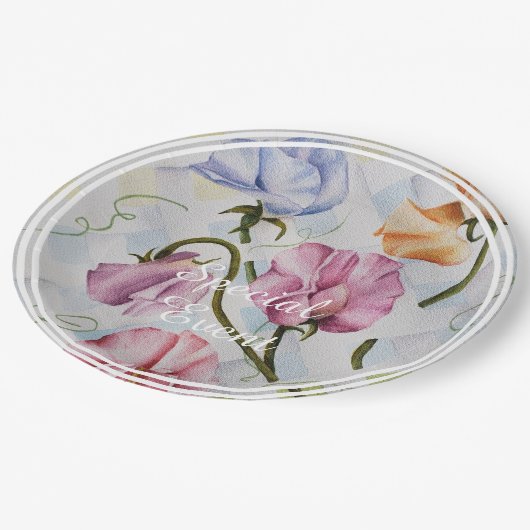 Sweet Peas Papieren Bordje (Gekanteld)