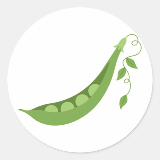 Sweet Peas Ronde Sticker (Voorkant)