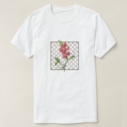SWEET PEAS T-SHIRT (Design voorkant)