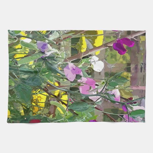 SWEET PEAS THEEDOEK (Horizontaal)