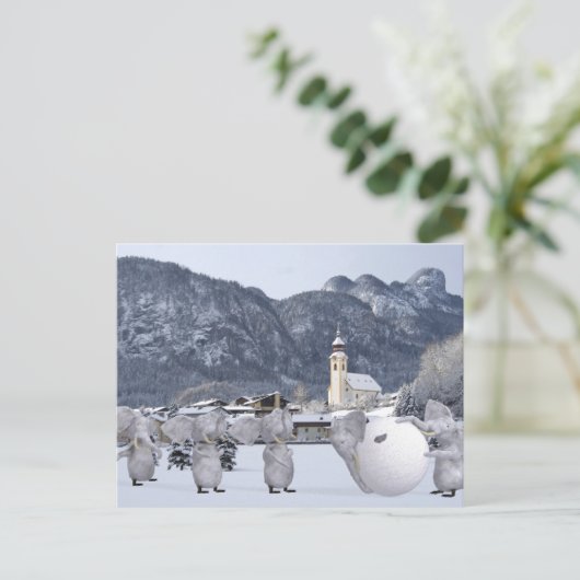 Sweet Pengphants Briefkaart (Staand voorkant)