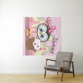 Sweet Penguin Cupcake Wandkleed (In Situ (horizontaal))