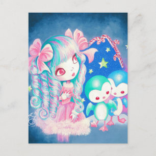 Sweet Penguin Kerstmis Feestdagenkaart