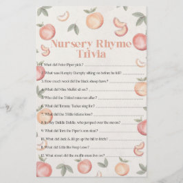 Sweet Perach kwekerij Rhymer Trivia baby shower