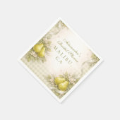Sweet Perfect Pair Pear Bridal Shower Servet (Hoek)