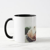 Sweet Pet Kiss Photo Modern Photo Mok (Links)