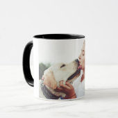 Sweet Pet Kiss Photo Modern Photo Mok (Voorkant links)