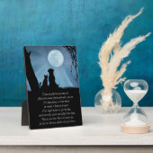 Sweet Pet Memorial Poem Dog en Cat Fotoplaat (Zijkant)