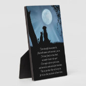 Sweet Pet Memorial Poem Dog en Cat Fotoplaat (Zijkant)