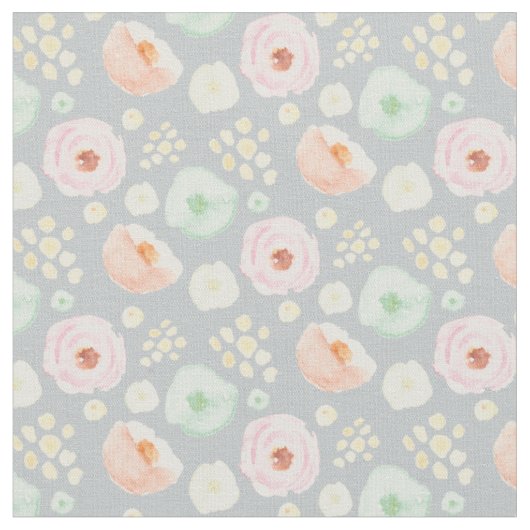 Sweet Petals in grijs | Stof (Close Up)