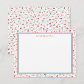 Sweet Petite Floral Specialized Stationery Notitiekaartje (Voorkant / Achterkant)