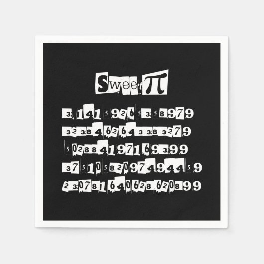 Sweet Pi Servetten (Voorkant)