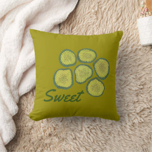 Sweet Pickle Chips Homemade Pickle Foodie Decor Kussen