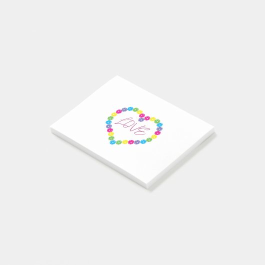 Sweet Pickleball hart. Love Pickleball Post-it® Notes (Schuin)