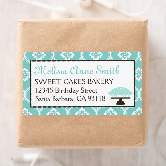 Sweet Pie Business Verzendlabel Turquoise (Insitu)