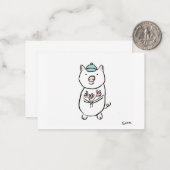 Sweet Pig Note Kaart Notitiekaartje (Voorkant / Achterkant in situ)