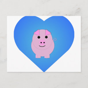 Sweet Piggy Love Briefkaart
