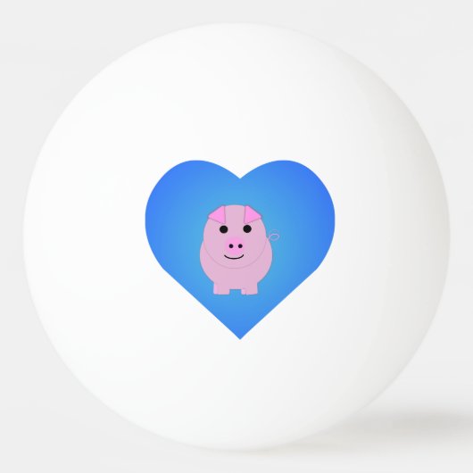 Sweet Piggy Love Pingpongbal (Voorkant)