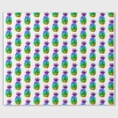 Sweet Pineapple Whimsical Rainbow Pattern Gift Cadeaupapier (Vlak)