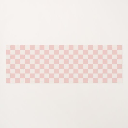 Sweet Pink and Red Strawberries Monogram Yogamat (Achterkant (horizontaal))