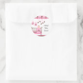 Sweet Pink Baby Room Je bent uitgenodigd Sticker (Tas)
