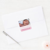 Sweet Pink Band Baby Dank je Stickers (Envelop)