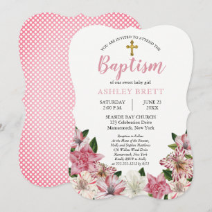 Sweet Pink    Baptisme Kaart