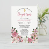 Sweet Pink | Baptisme Kaart (Staand voorkant)