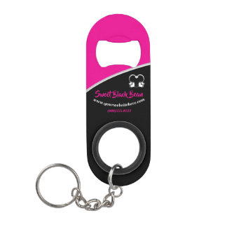 Sweet Pink Bean Promotional Business Sleutelhanger Mini Flessenopener