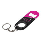 Sweet Pink Bean Promotional Business Sleutelhanger Mini Flessenopener (Voorkant Gekanteld)