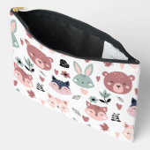 Sweet Pink Bear Fox And Bunny Forest Etui (Open)