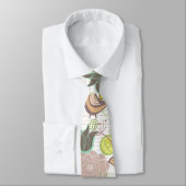 Sweet Pink Birds Floral Garden Spring Flowers Stro Stropdas (Gebonden)