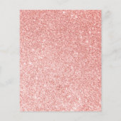 Sweet Pink Blooms Pink Girl Shower wenst Baby (Achterkant)