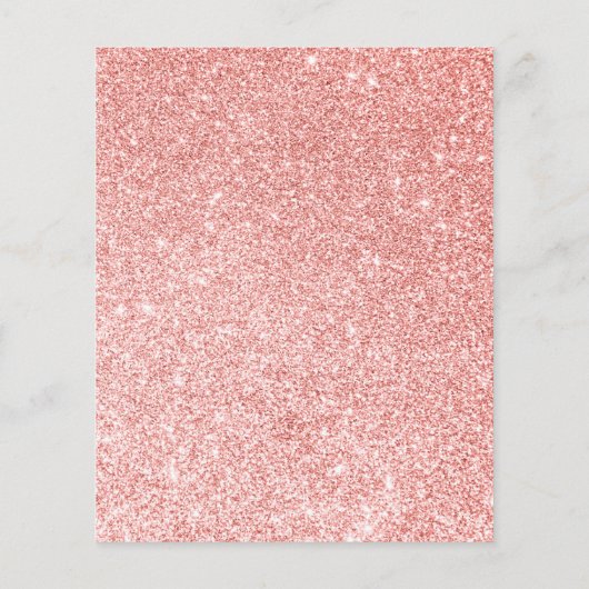 Sweet Pink Blooms Pink Girl Shower wenst Baby (Achterkant)