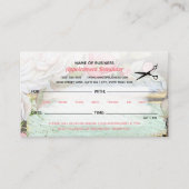 Sweet Pink Blossom Bloemen Haarsalon Afspraak Afsprakenkaartje (Voorkant)